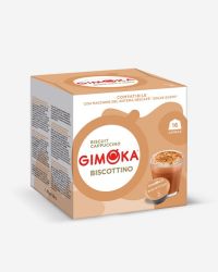 16 קפסולות קפה מבית GIMOKA איטליה – BISCOTTINO למכונת דולצ’ה גוסטו