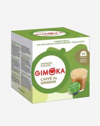 16 קפסולות קפה מבית GIMOKA איטליה – CAFFÈ AL GINSENG למכונת דולצ’ה גוסטו