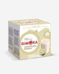 16 קפסולות קפה מבית GIMOKA איטליה – CIOCCOLATA BIANCA למכונת דולצ’ה גוסטו