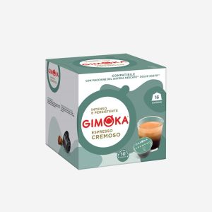 16 קפסולות קפה מבית GIMOKA איטליה – ESPRESSO CREMOSO למכונת דולצ’ה גוסטו