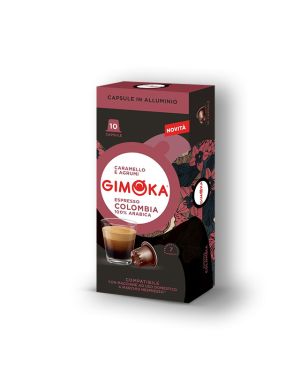 10 קפסולות קפה מבית GIMOKA איטליה – COLOMBIA למכונת נספרסו