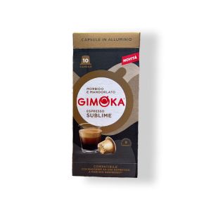 10 קפסולות קפה מבית GIMOKA איטליה – SUBLIME למכונת נספרסו