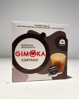 16 קפסולות קפה 100% ערביקה מבית GIMOKA איטליה – CORTADO – למכונת דולצ’ה גוסטו