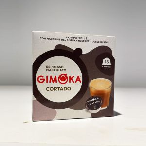 16 קפסולות קפה 100% ערביקה מבית GIMOKA איטליה – CORTADO – למכונת דולצ’ה גוסטו