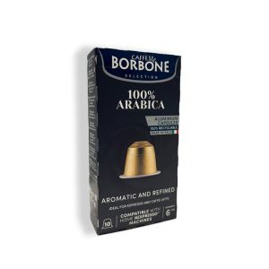 10 קפסולות של CAFFE BORBONE 100% ARABICA