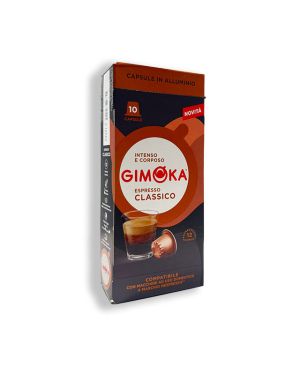 10 קפסולות אלומניום מבית GIMOKA איטליה- classico למכונת נספרסו